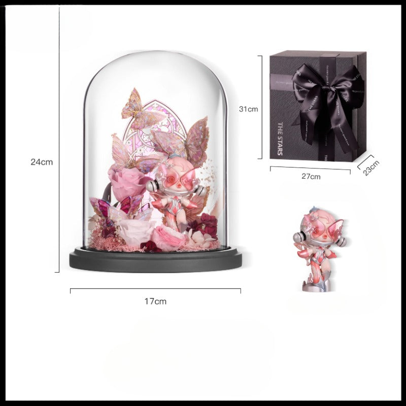 Astricos Preserved Flower Bubble Mart Gift - Timeless Beauty for Special Occasions - Astricos