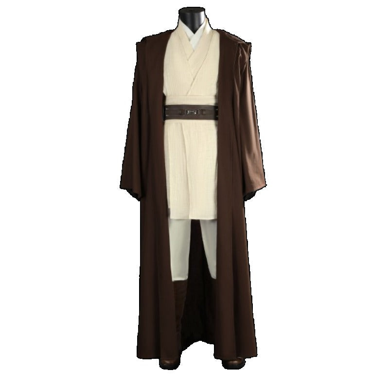 Astricos Obi-Wan Kenobi Cosplay Costume Full Set - Authentic Jedi Master Outfit for Halloween Parties - Astricos