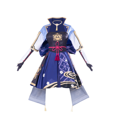 Astricos Kamisato Ayaka Cosplay Costume for Women - Genshin Impact Inspired Long Sleeve Dress Full Set for Halloween - Astricos