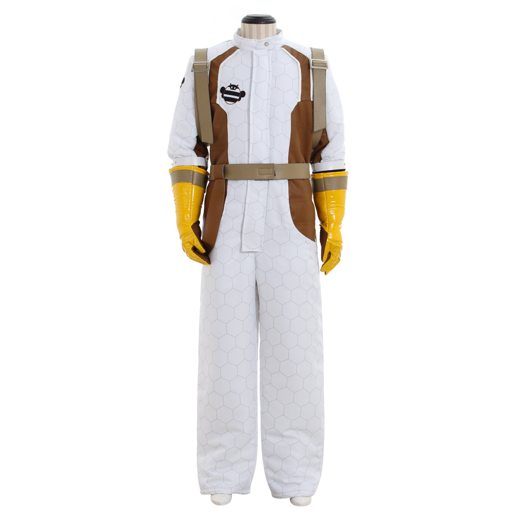 Astricos Cosplay Climatologist Costume Women’s White Jumpsuit Full Set Outfit - Astricos