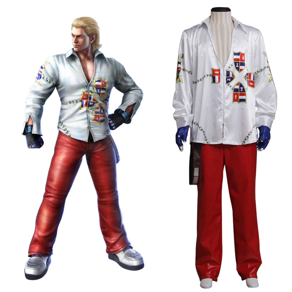 Astricos Adult Men's Steve Fox Cosplay Costume | Battle Uniform with Shirt & Pants - Astricos