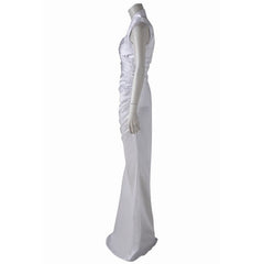 Astricos Lunafreya Nox Fleuret Cosplay Costume - Elegant White Dress for Halloween & Anime Events - Astricos