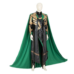 Premium Astricos Loki Cosplay Costume - Halloween Battle Suit with Damaged Jumpsuit, Armor, and Helmet - Astricos