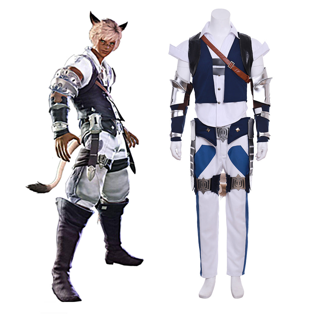 Astricos Miqo'te Male Cosplay Costume for Halloween and Gaming Events - Astricos