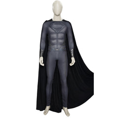 Astricos Superman Clark Kent Cosplay Costume for Men - Black Suit, Cape, Boots, Full Set for Halloween - Astricos