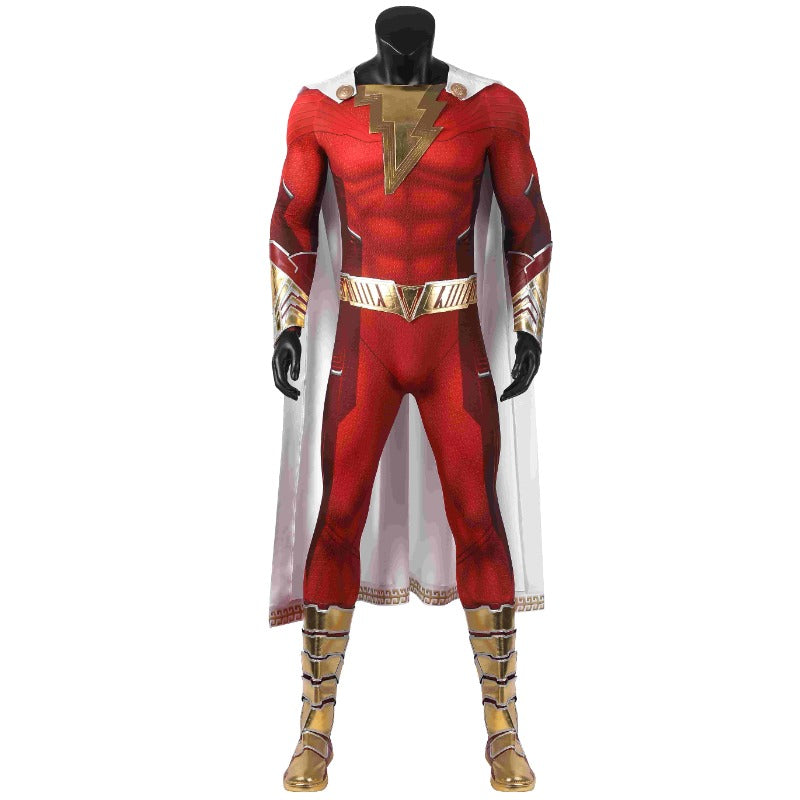 Astricos Shazam Deluxe Cosplay Costume for Adults - Perfect for Halloween Parties - Astricos