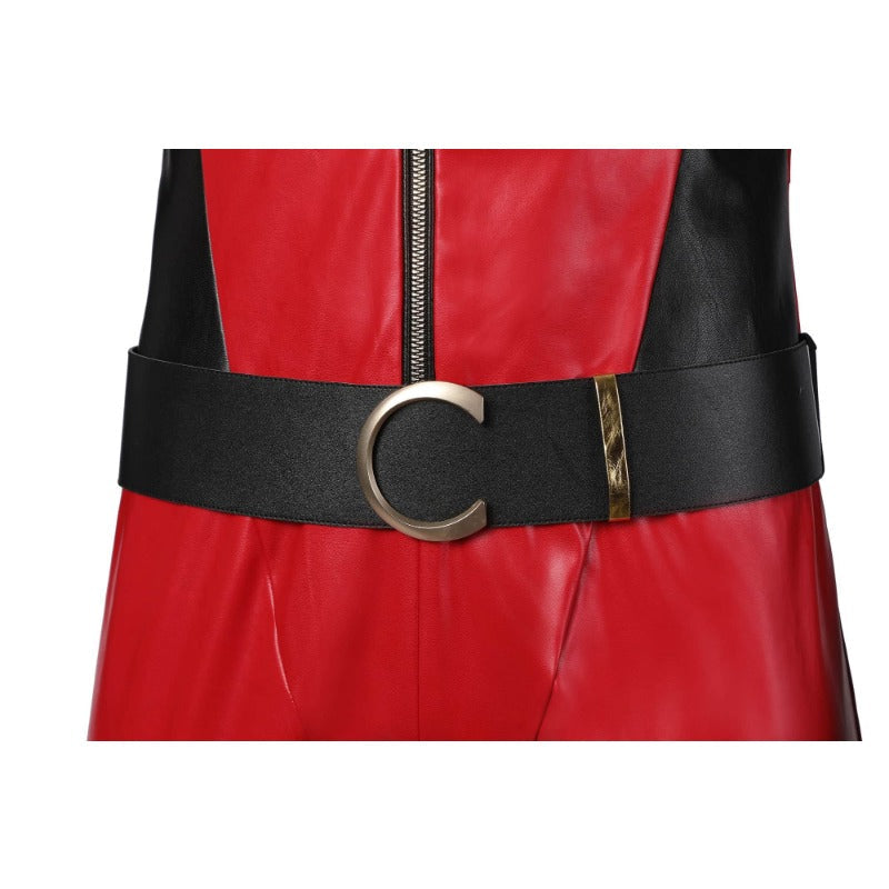 Astricos Ben Cosplay Costume - The Umbrella Academy Season 3 Red Leather Suit for Halloween - Astricos