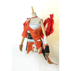 Astricos Yoimiya Cosplay Kimono Dress with Wig | Genshin Impact Inspired Outfit - Astricos