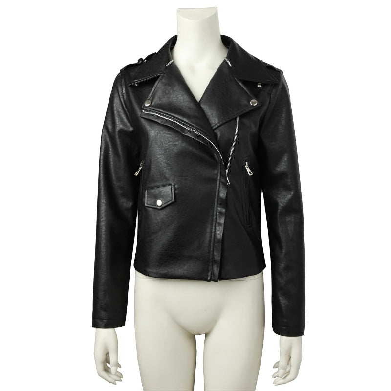 Astricos Jessica Jones Cosplay Jacket - Premium Black Leather Custom Costume for Halloween & TV Series Enthusiasts - Astricos