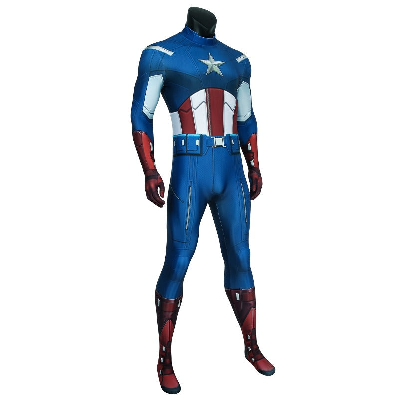 Astricos Captain America Cosplay Jumpsuit - Embody Steve Rogers from The Avengers - Astricos