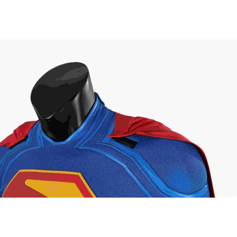 Astricos Superman Legacy Clark Kent Cosplay Costume - Blue Zentai Suit with Red Cape - Astricos