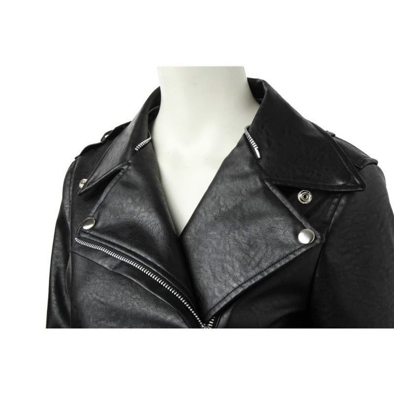 Astricos Jessica Jones Cosplay Jacket - Premium Black Leather Custom Costume for Halloween & TV Series Enthusiasts - Astricos