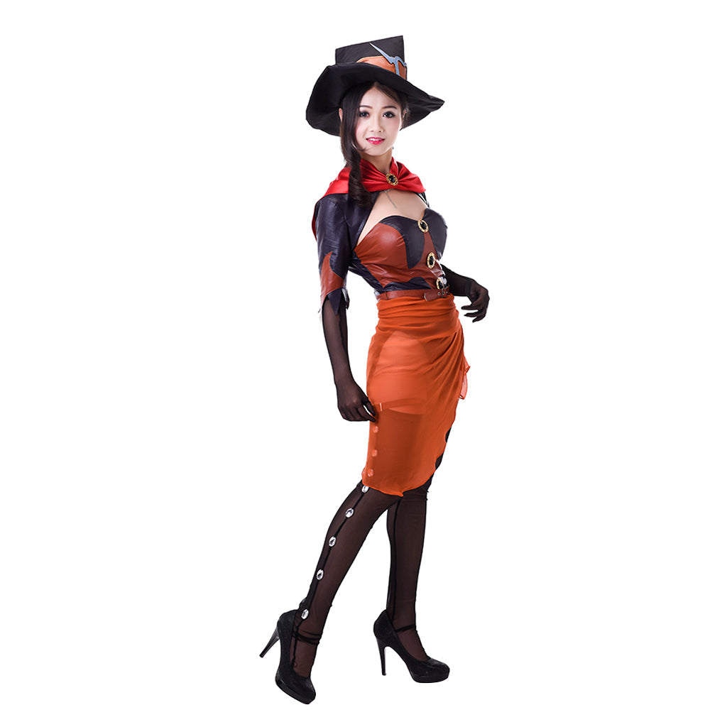 Astricos Overwatch Mercy Witch Skin Cosplay Costume | Premium Game Cosplay Series - Astricos