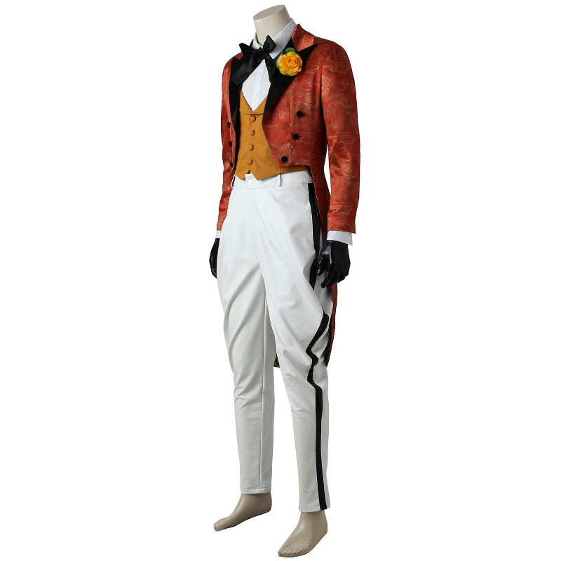 Astricos Cosplay Red Jacket & Orange Vest Suit for Halloween & Festivals - Astricos