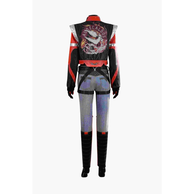 Astricos Palmer Punk Cosplay Costume - Complete Set with Shirt, Pants, Coat, Belts, Boots - Astricos