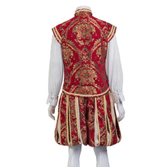 15th Century Astricos Renaissance Tudor Prince Costume - Luxurious Embroidered Vest & Pants Full Set - Astricos