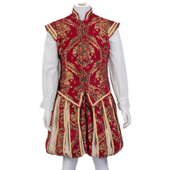 15th Century Astricos Renaissance Tudor Prince Costume - Luxurious Embroidered Vest & Pants Full Set - Astricos