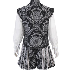 15th Century Astricos Renaissance Tudor Prince Costume - Luxurious Embroidered Vest & Pants Full Set - Astricos