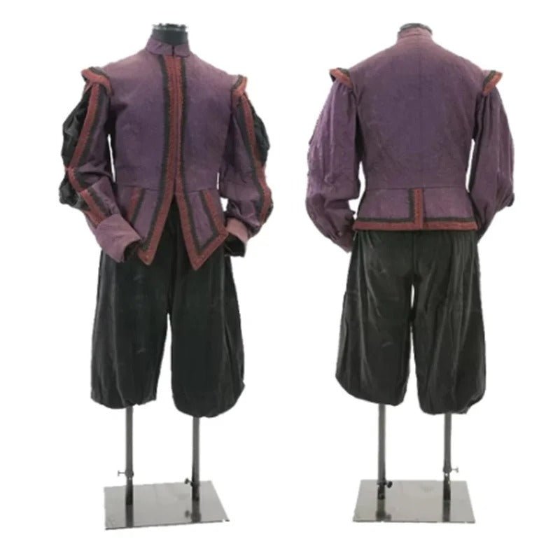 1630s Tudor Renaissance Men's Costume - Astricos Elizabethan Uniform Jacket and Pants Set | Medieval Cosplay - Astricos