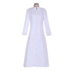 Astricos Women Priest Cosplay Costume – Elegant Long Pastor Outfit for Themed Events - Astricos