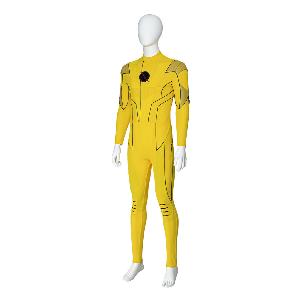 Astricos Reverse Flash Armageddon Cosplay Outfit - Barry Allen's Yellow Superhero Suit - Astricos