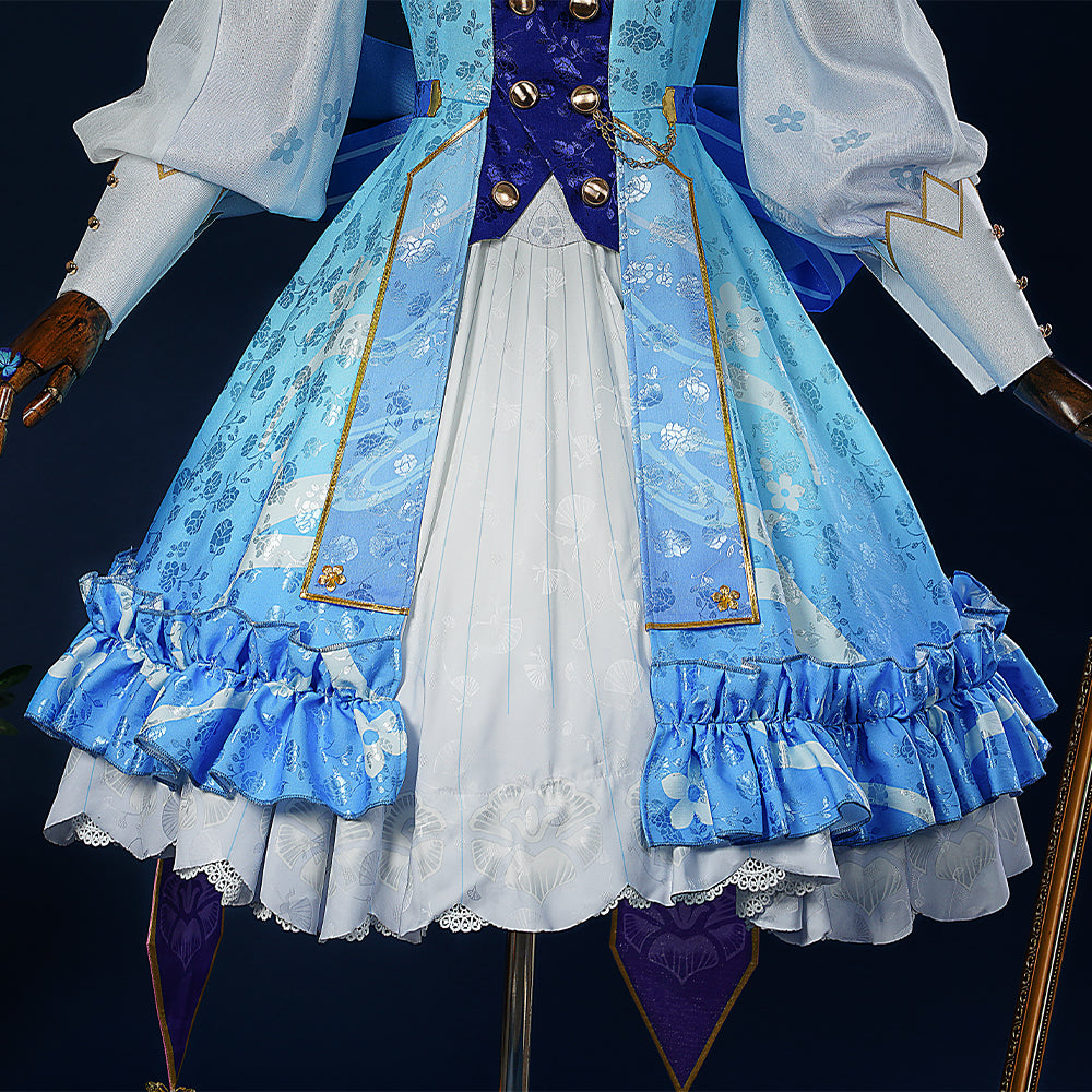 Astricos Kamisato Ayaka Flower Letter Cosplay Outfit - Genshin Impact Inspired - Astricos