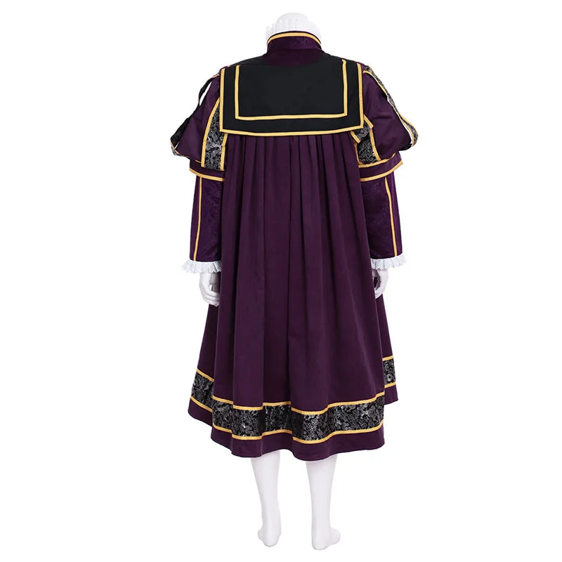 Astricos King Henry VIII Cosplay Costume - Authentic Medieval Renaissance Monarch Outfit - Astricos