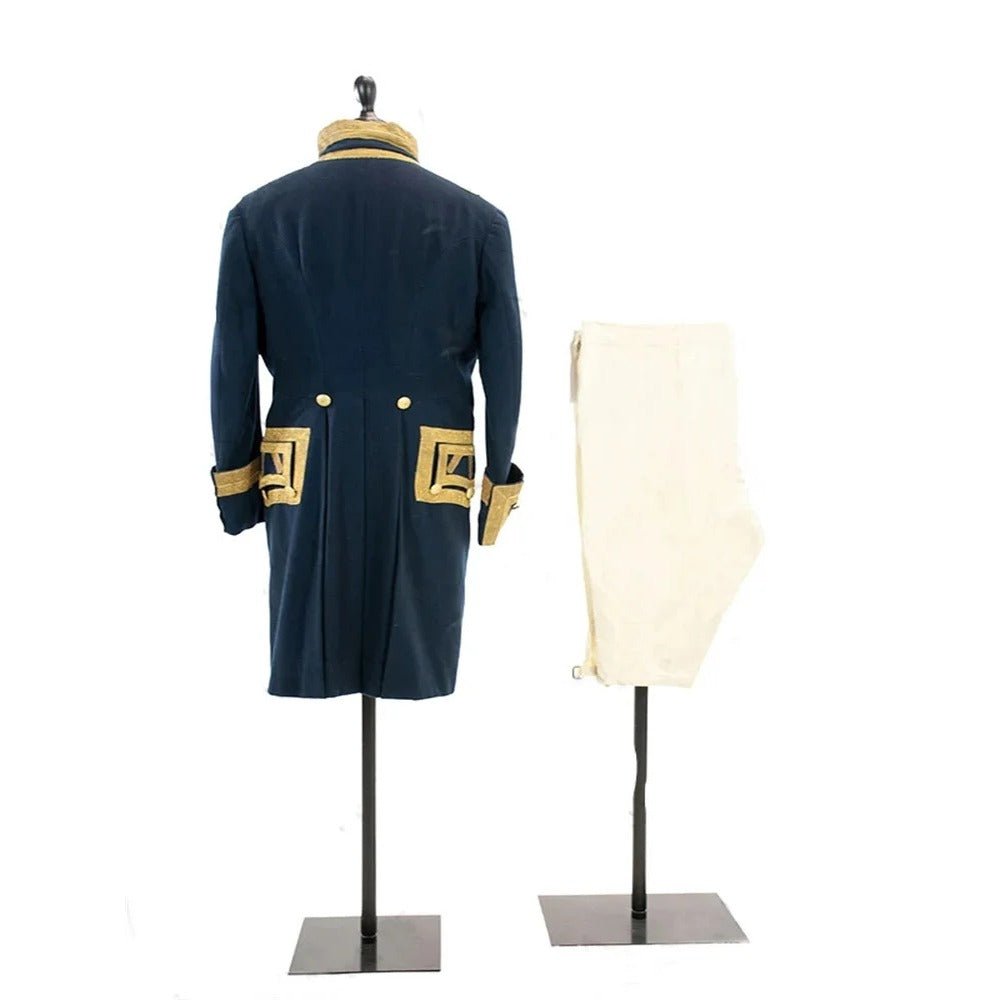 18th Century Rococo Astricos Men's Navy Blue Military Costume - Inspired by Marie Antoinette - Astricos