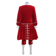 18th Century Aristocrat Costume for Men - Red Velvet Vintage Suit | Astricos Medieval Series - Astricos