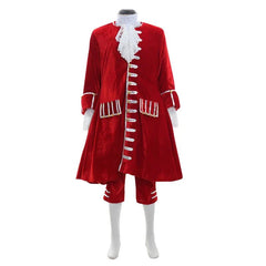 18th Century Aristocrat Costume for Men - Red Velvet Vintage Suit | Astricos Medieval Series - Astricos