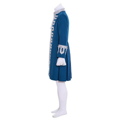 18th-Century British Prince Blue Court Suit - Victorian Colonial Aristocrat Renaissance Costume | Astricos - Astricos