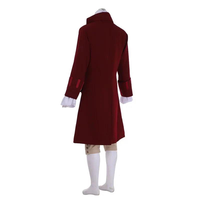 Authentic 18th Century British Red Suit - Men's Victorian Rococo Astricos Cosplay Costume | Nobleman Outfit - Astricos