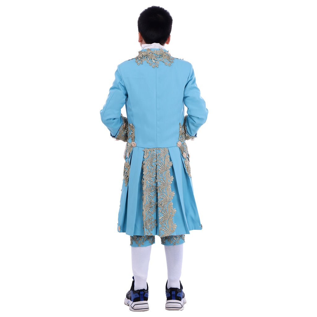 Astricos 18th Century Colonial Court Costume for Boys - Elegant Rococo Blazer Suit - Astricos