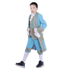 Astricos 18th Century Colonial Court Costume for Boys - Elegant Rococo Blazer Suit - Astricos