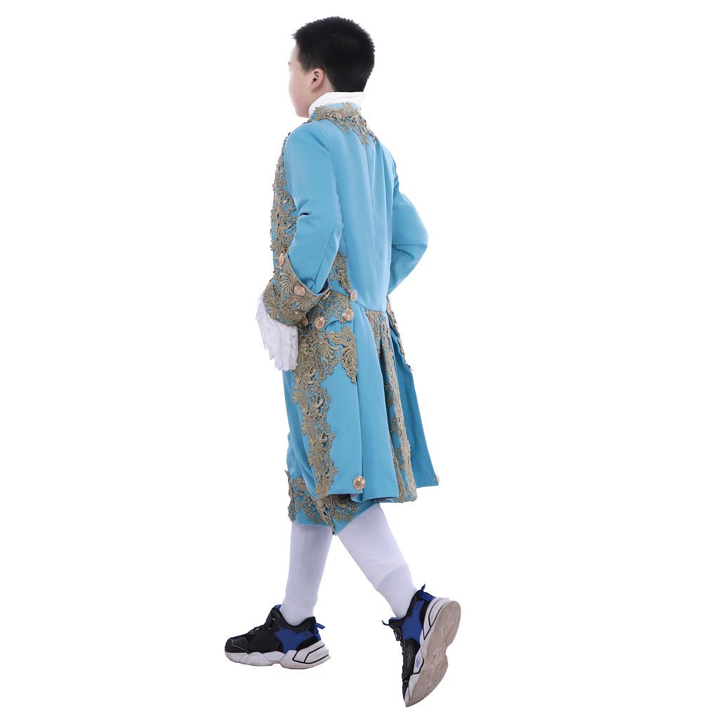 Astricos 18th Century Colonial Court Costume for Boys - Elegant Rococo Blazer Suit - Astricos