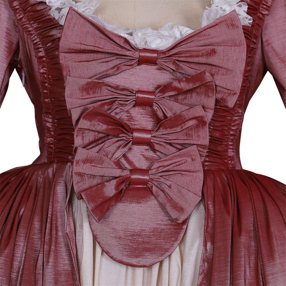 18th Century Inspired Astricos Rococo Dress - Bold Bows and Iridescent Tones - Astricos