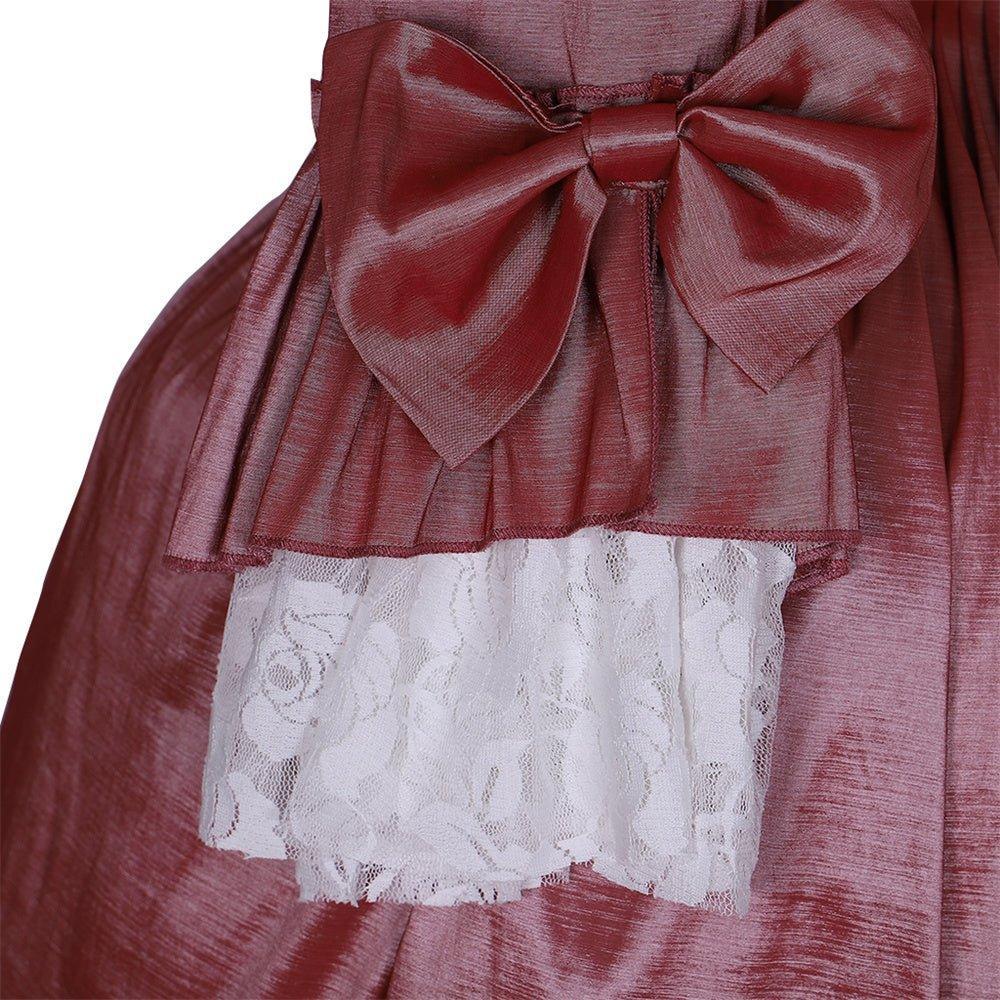 18th Century Inspired Astricos Rococo Dress - Bold Bows and Iridescent Tones - Astricos