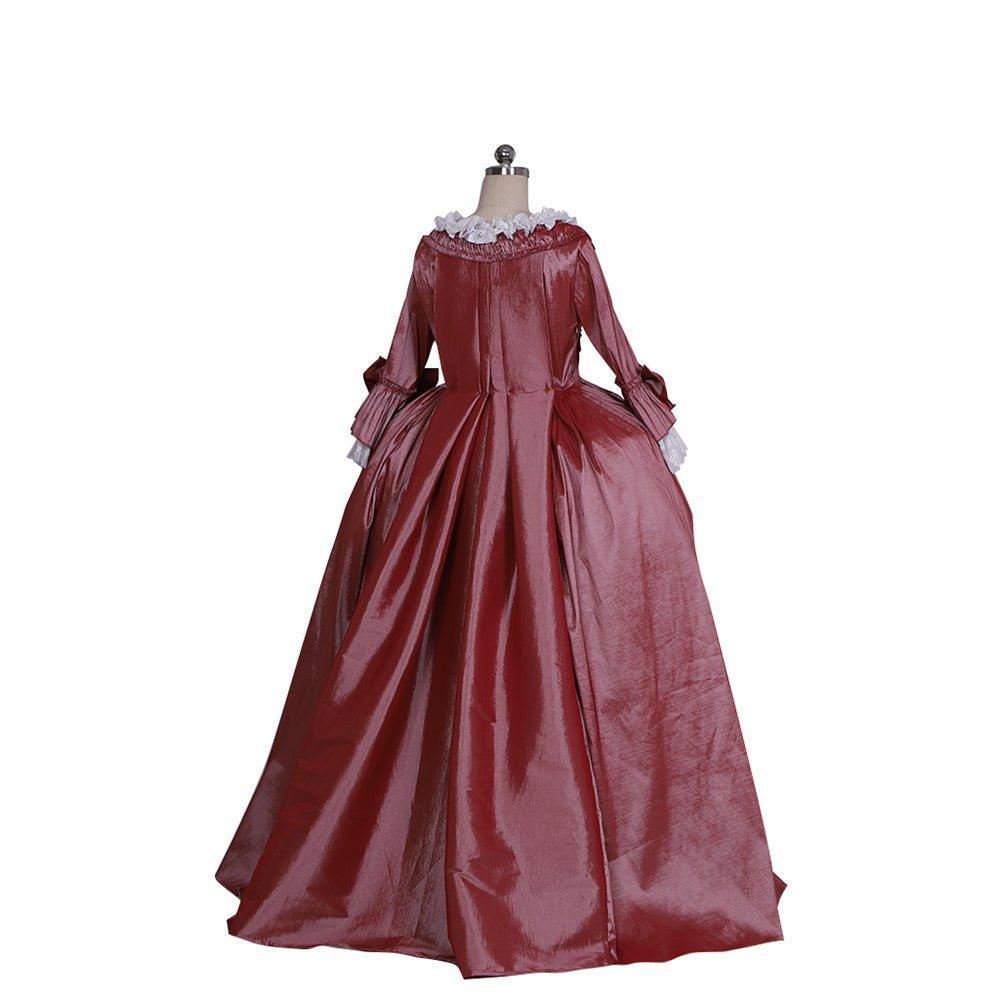 18th Century Inspired Astricos Rococo Dress - Bold Bows and Iridescent Tones - Astricos