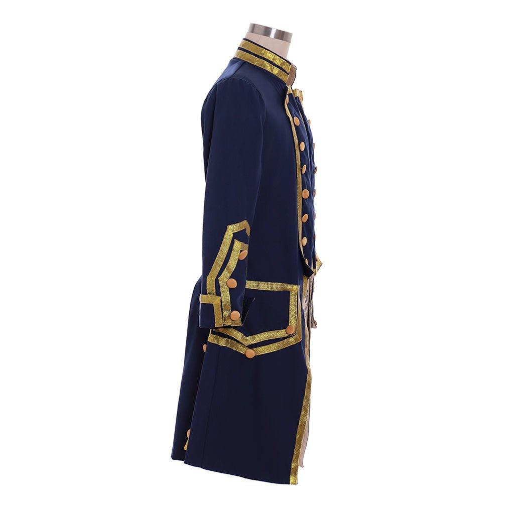 18th Century Men's Military Uniform Costume - Victorian Era Tailcoat for Themed Events | Astricos - Astricos