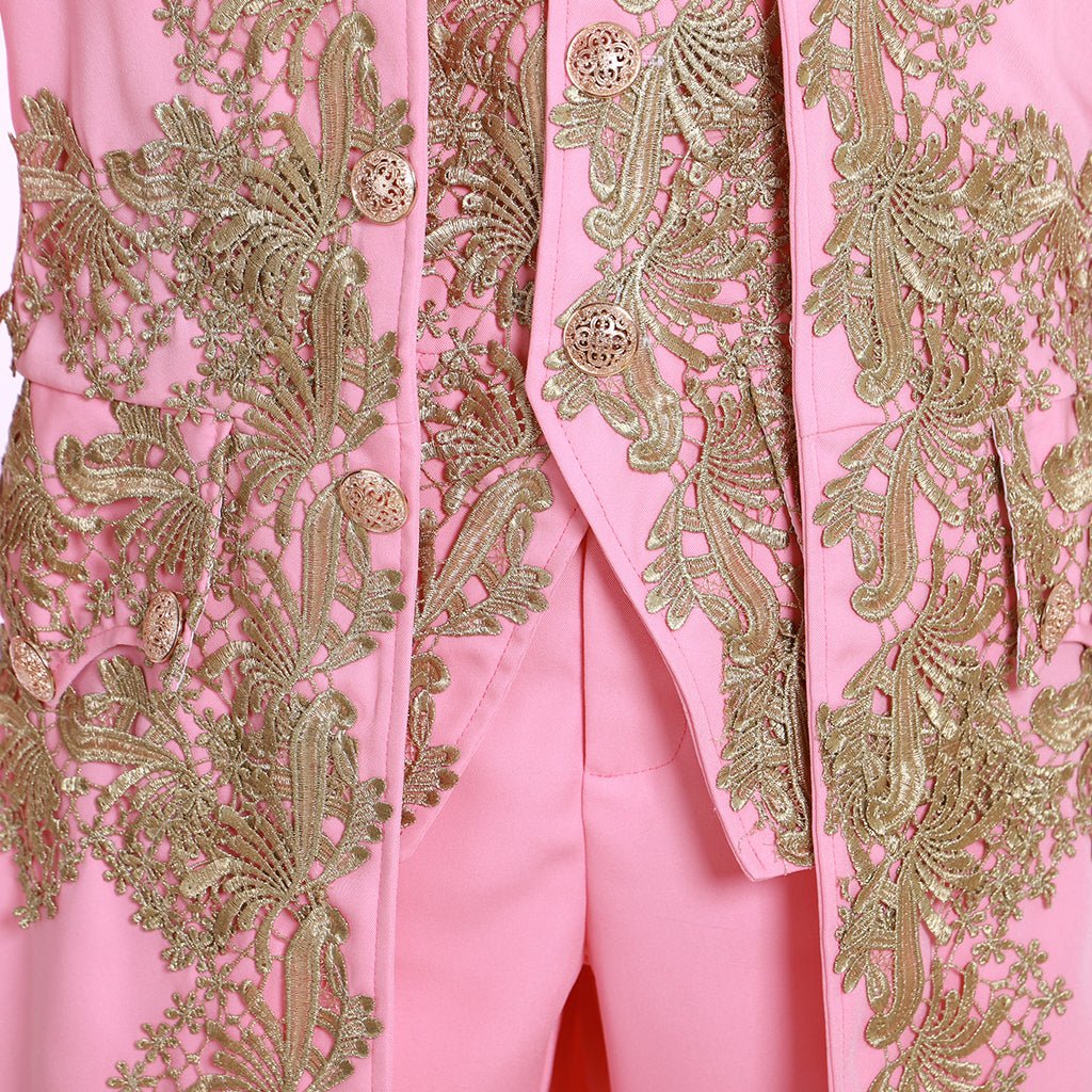 18th Century Men's Rococo Suit - Pink Regency Court Outfit by Astricos - Astricos