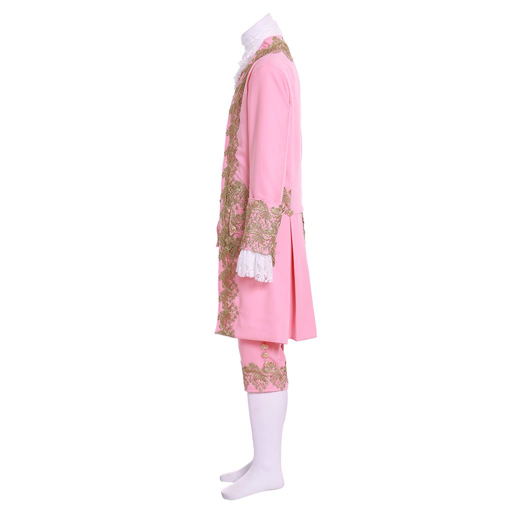 18th Century Men's Rococo Suit - Pink Regency Court Outfit by Astricos - Astricos