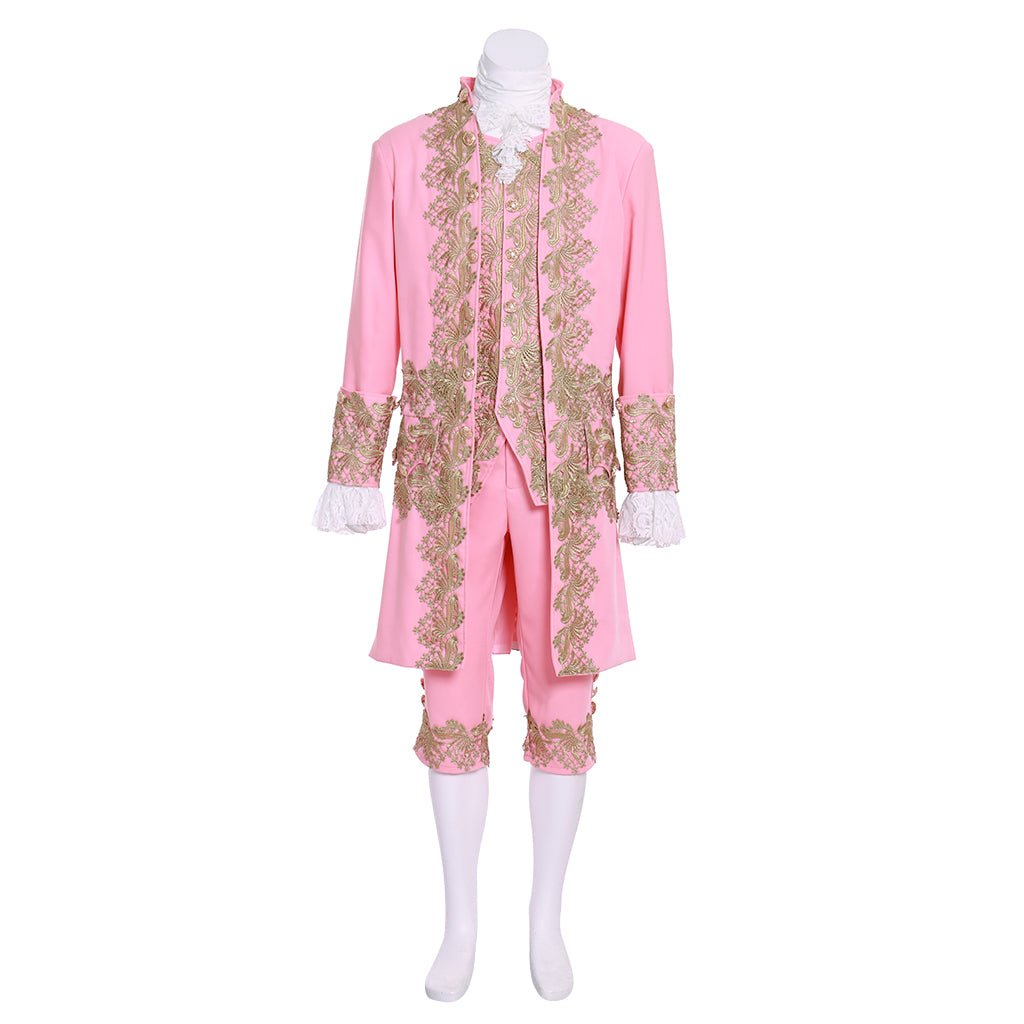 18th Century Men's Rococo Suit - Pink Regency Court Outfit by Astricos - Astricos