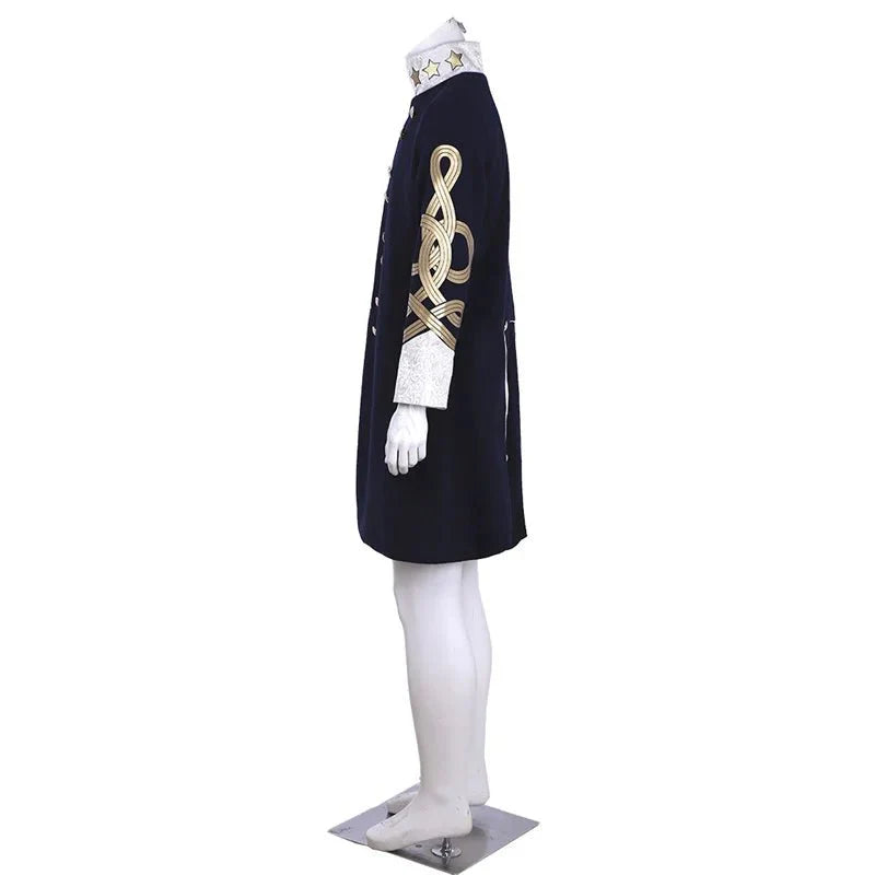 18th Century Men’s Embroidered Astricos Retro Jacket - Long Slim Collar Cosplay Coat | Astricos Medieval Series - Astricos