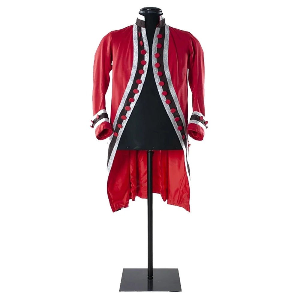 18th Century Men’s Astricos Red Rococo Frock Jacket - Custom Nobleman Costume for Theater and Events - Astricos