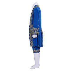 18th Century Rococo Men's Blue Court Suit - Authentic British Costume for Reenactments & Astricos Cosplay - Astricos