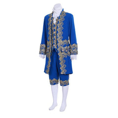 18th Century Rococo Men's Blue Court Suit - Authentic British Costume for Reenactments & Astricos Cosplay - Astricos