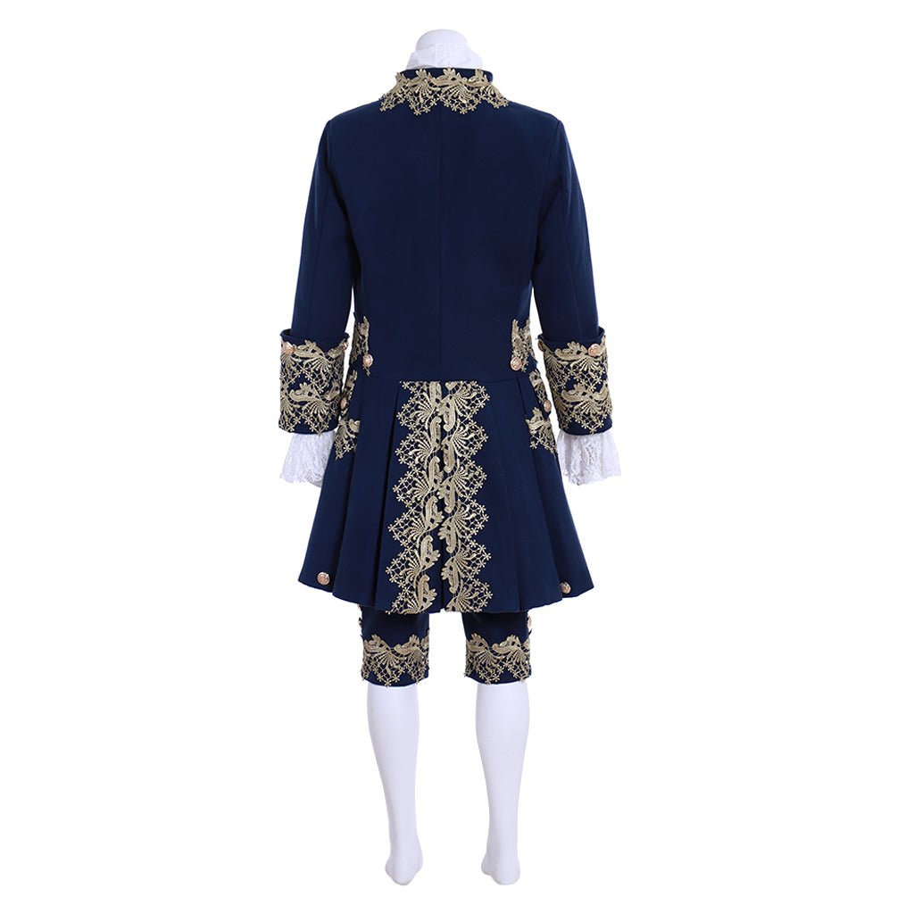 18th Century Rococo Men's Blue Court Suit - Exquisite Historical Costume | Astricos Medieval Series - Astricos