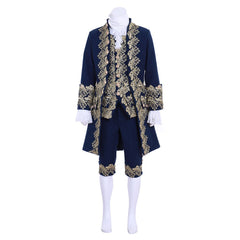 18th Century Rococo Men's Blue Court Suit - Exquisite Historical Costume | Astricos Medieval Series - Astricos