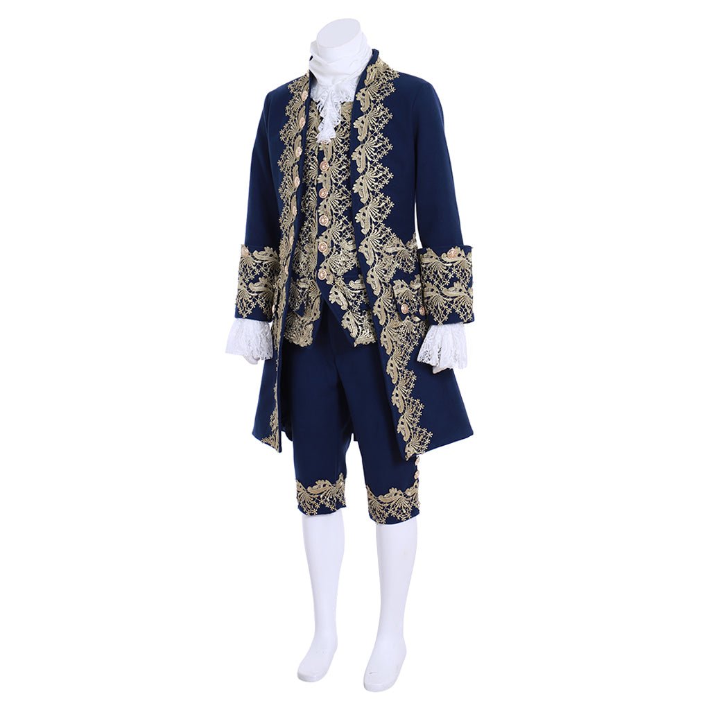 18th Century Rococo Men's Blue Court Suit - Exquisite Historical Costume | Astricos Medieval Series - Astricos