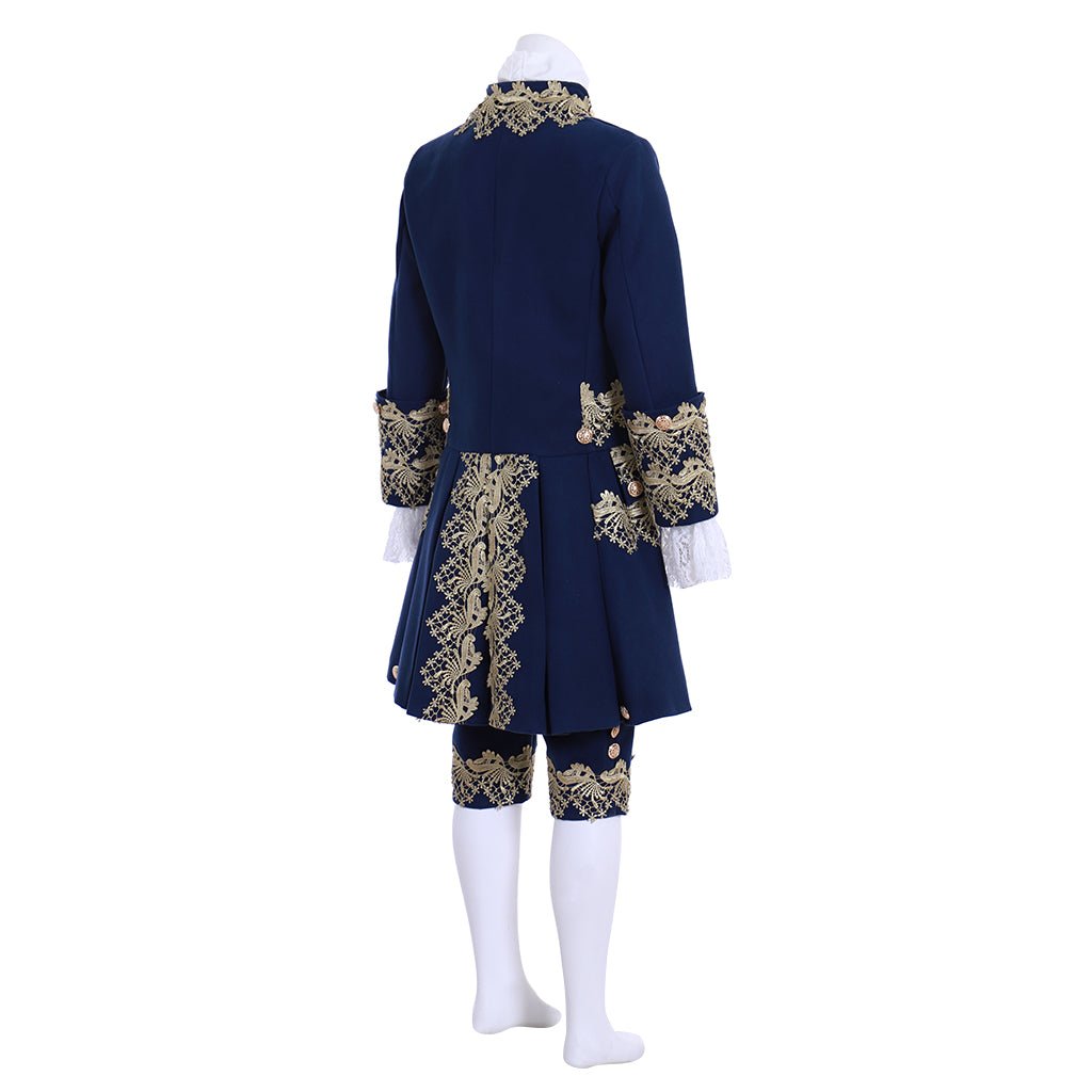 18th Century Rococo Men's Blue Court Suit - Exquisite Historical Costume | Astricos Medieval Series - Astricos